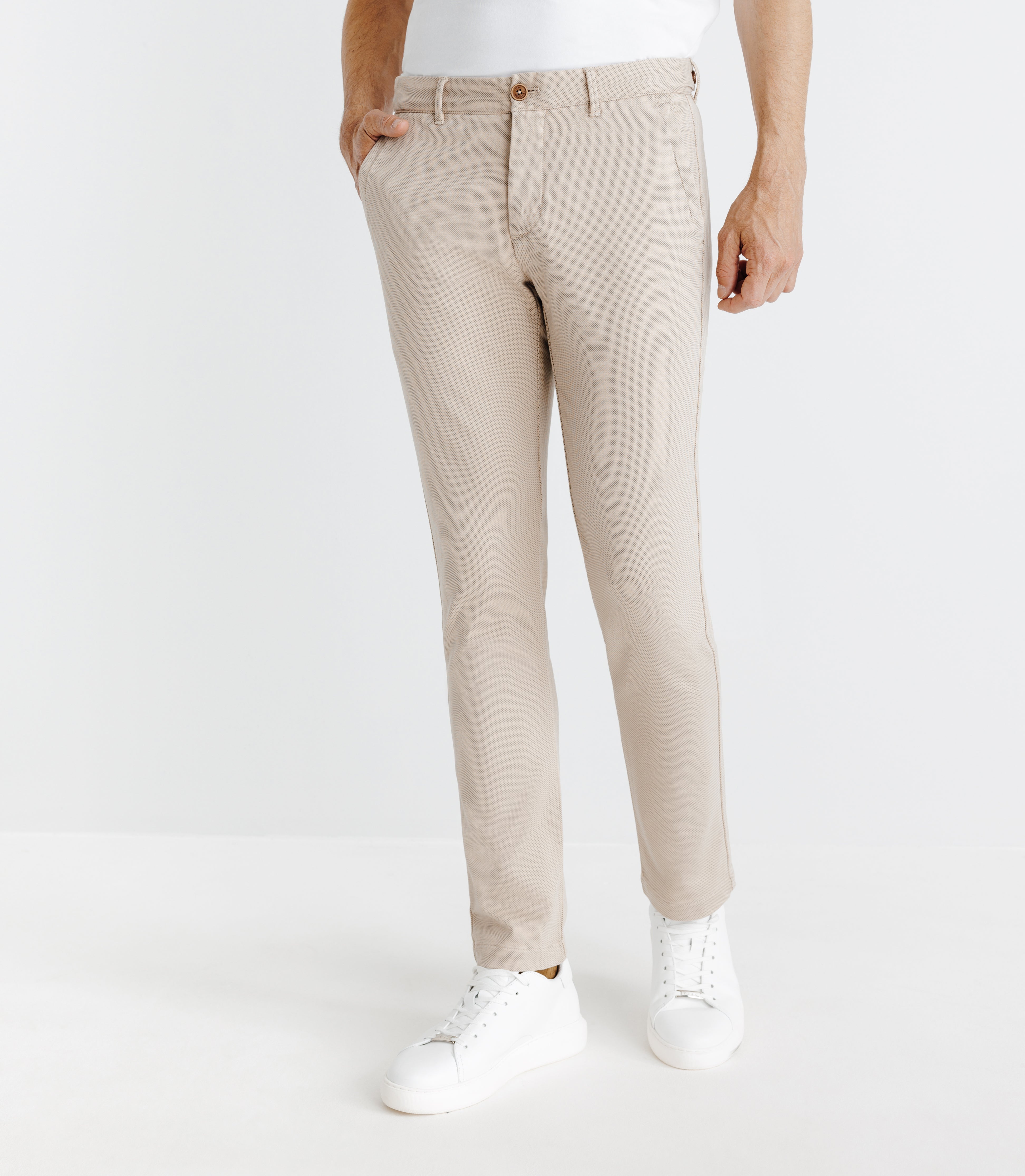 Pantalon imprimé beige - IZAC