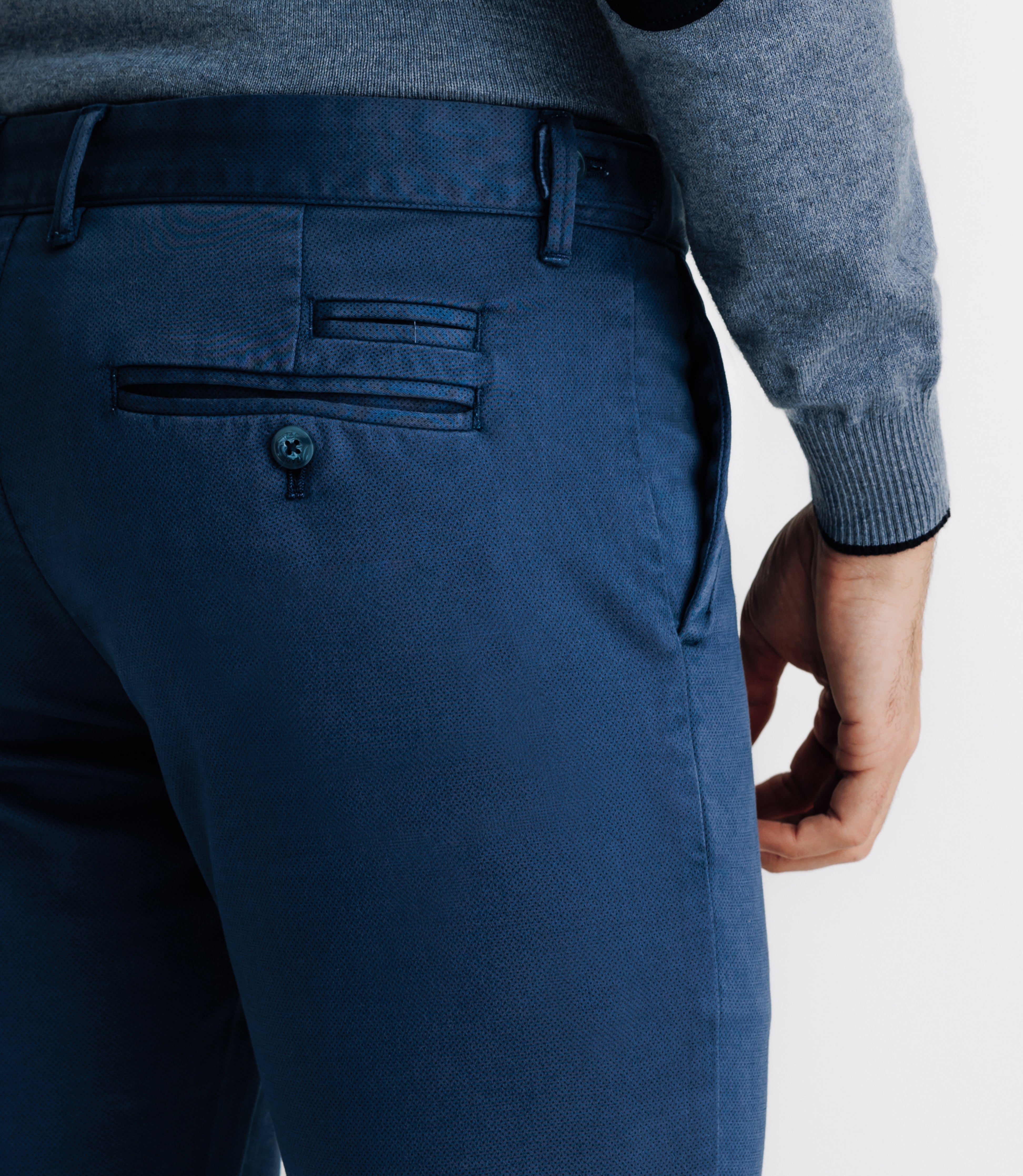 Pantalon imprimé indigo - IZAC