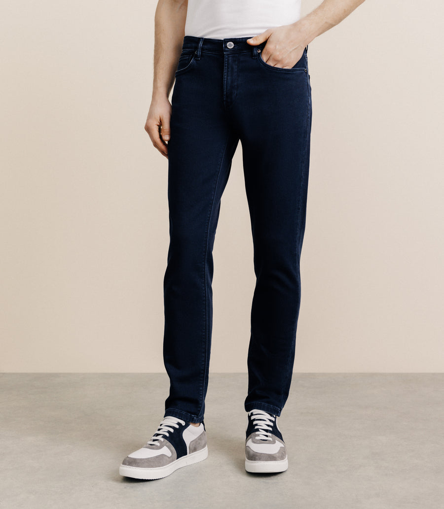 Dark blue medium navy slim jeans