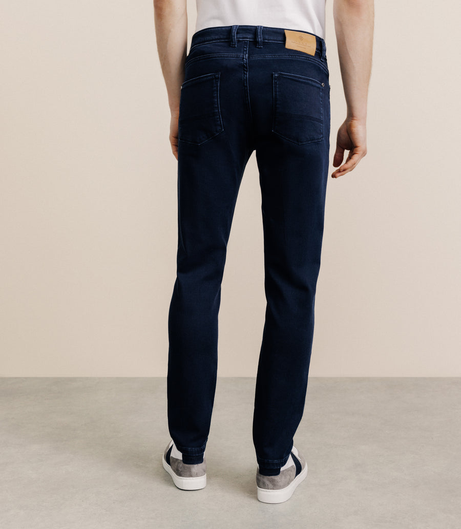 Dark blue medium navy slim jeans