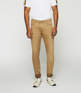 Jean super slim camel