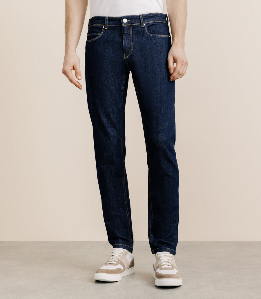 Raw straight jeans