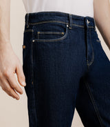 Raw straight jeans