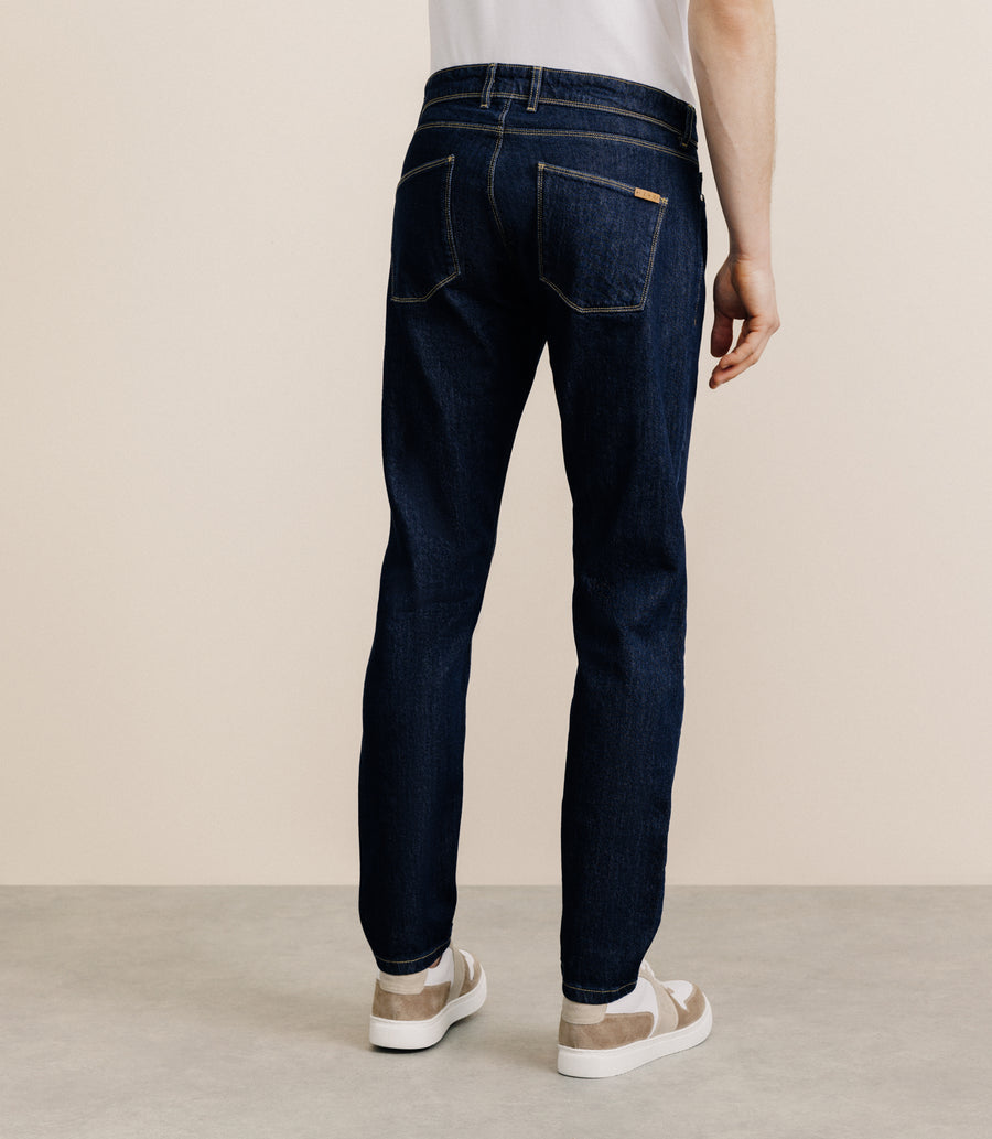 Raw straight jeans