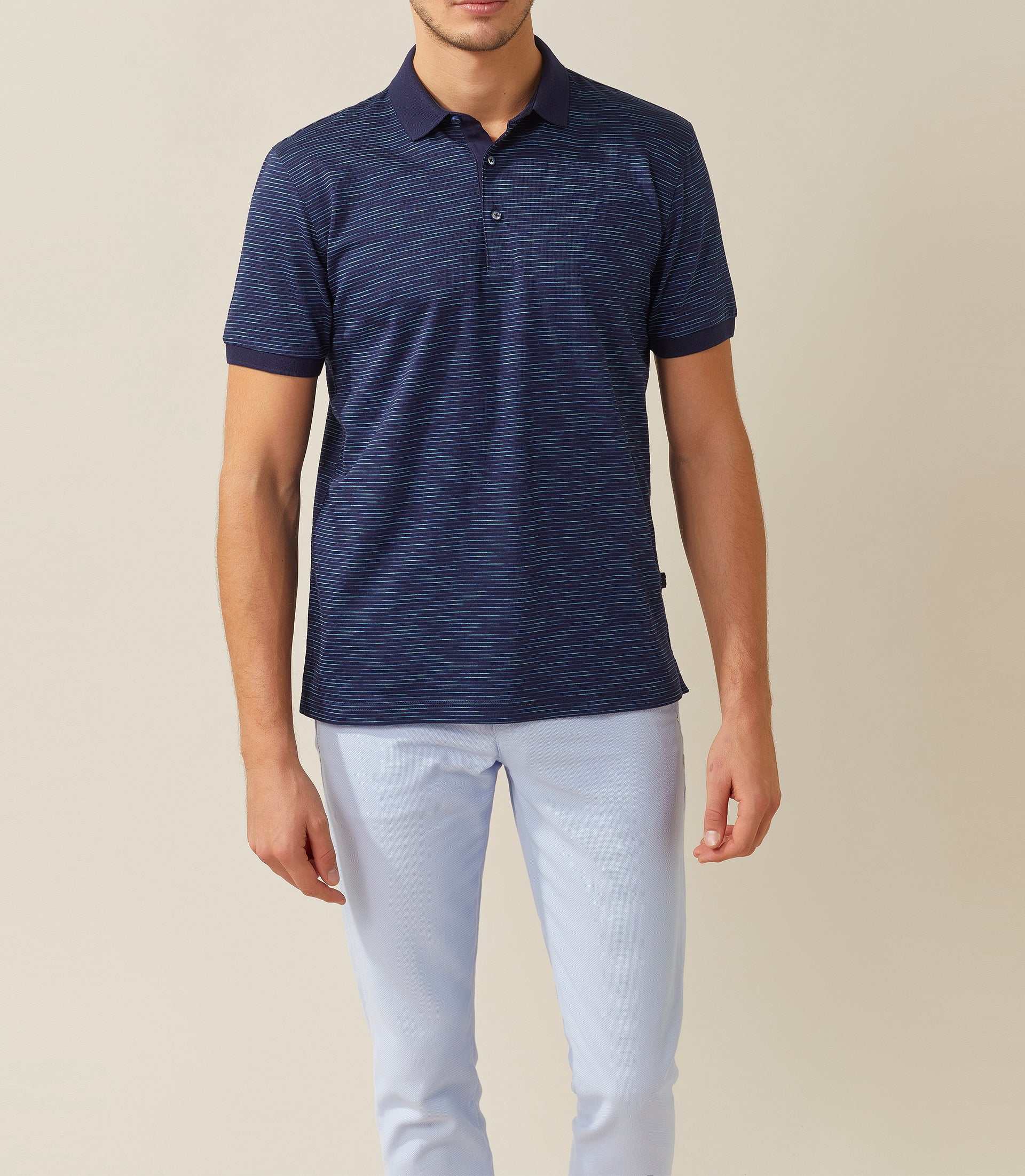 Mabelle" navy polo