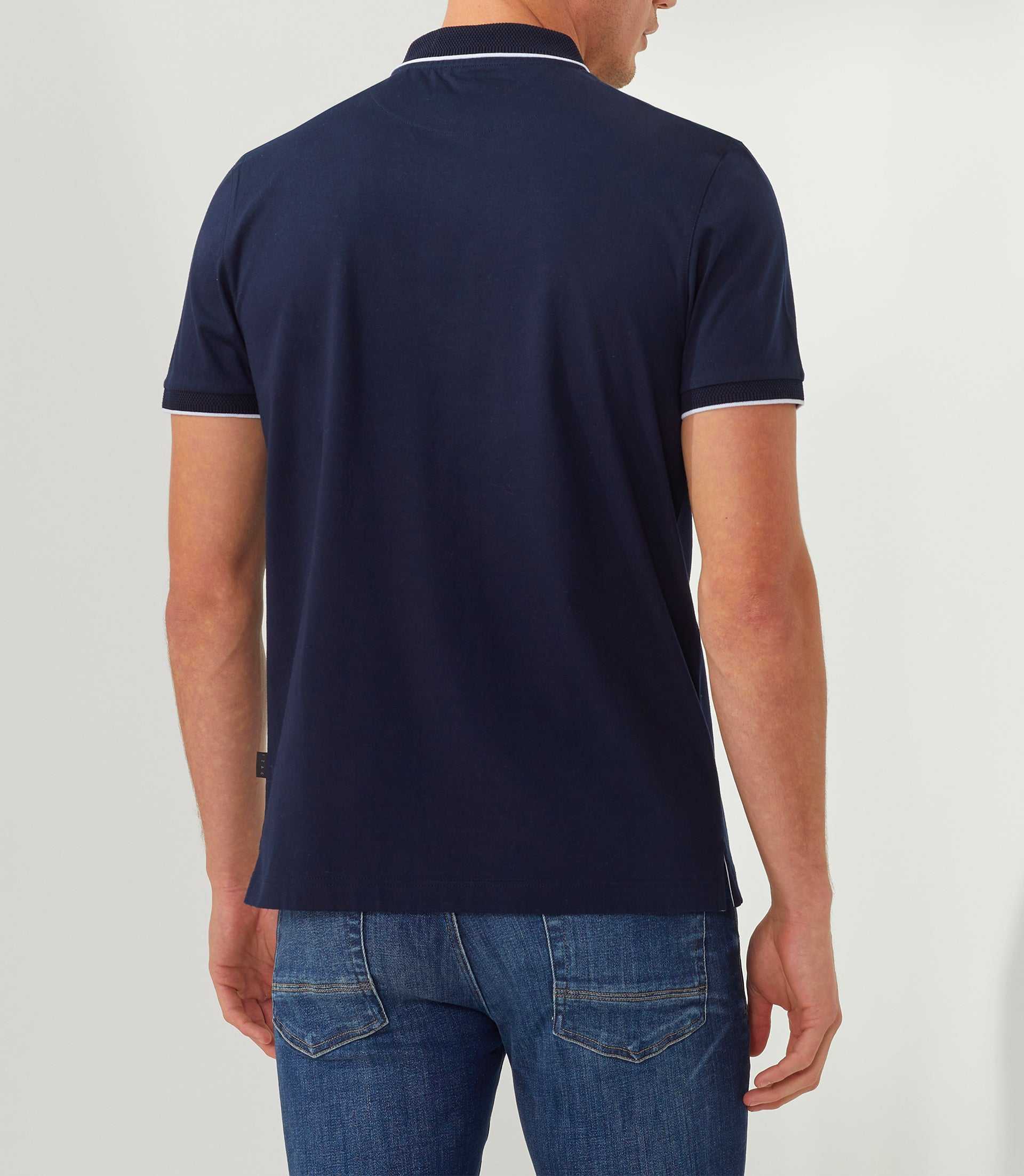 Martine" navy polo shirt