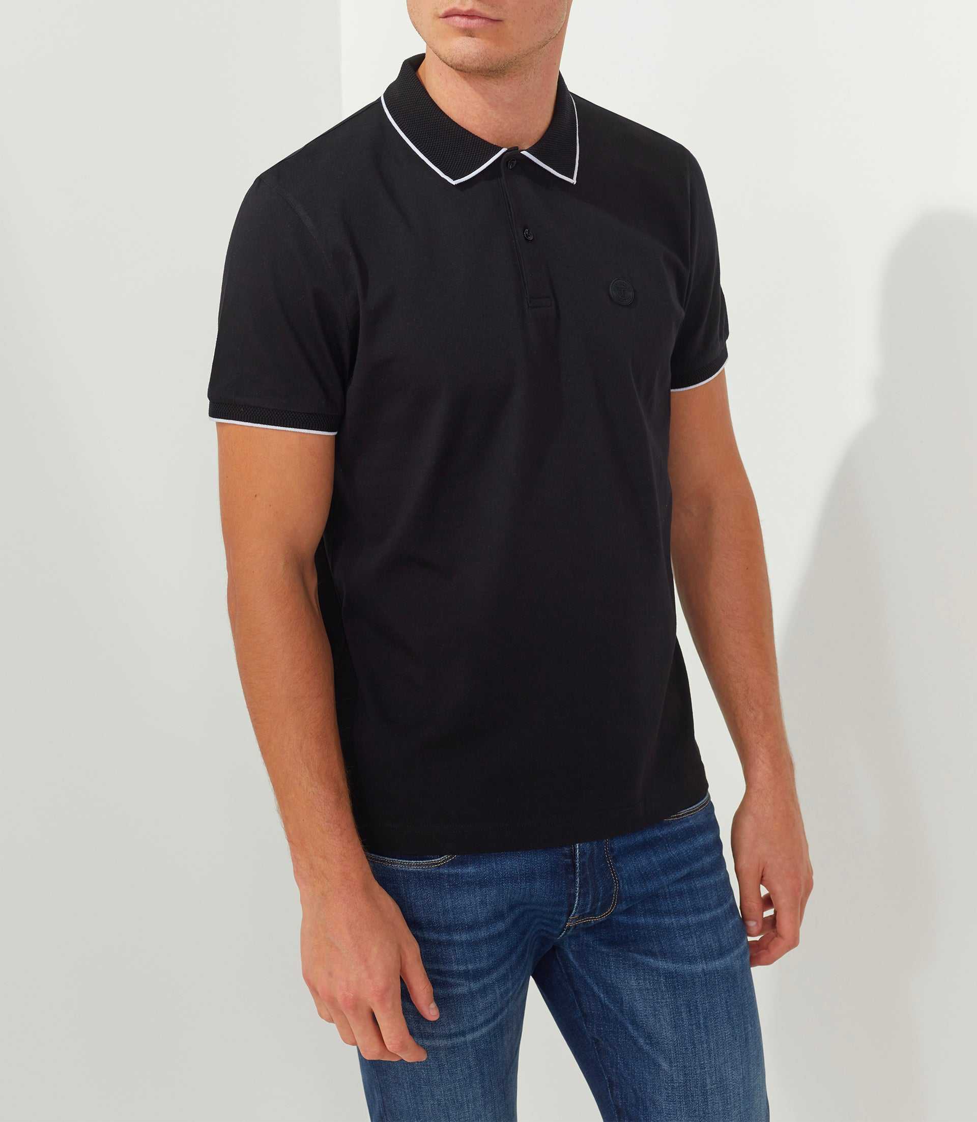 Martine" black polo