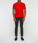 Gael" red short sleeve polo