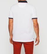 Gilles" white short sleeve polo