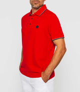 Gilles" red short sleeve polo