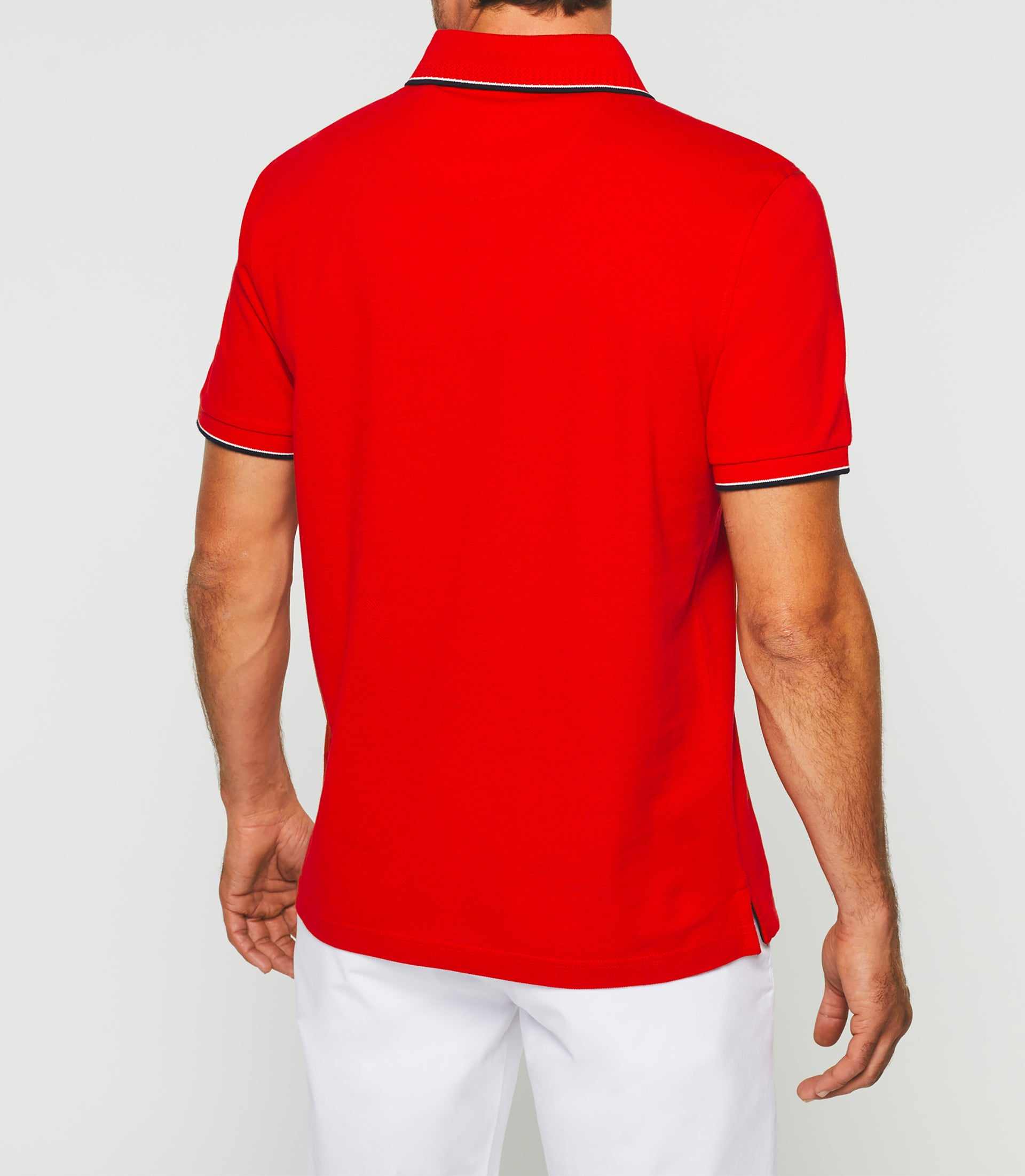 Gilles" red short sleeve polo