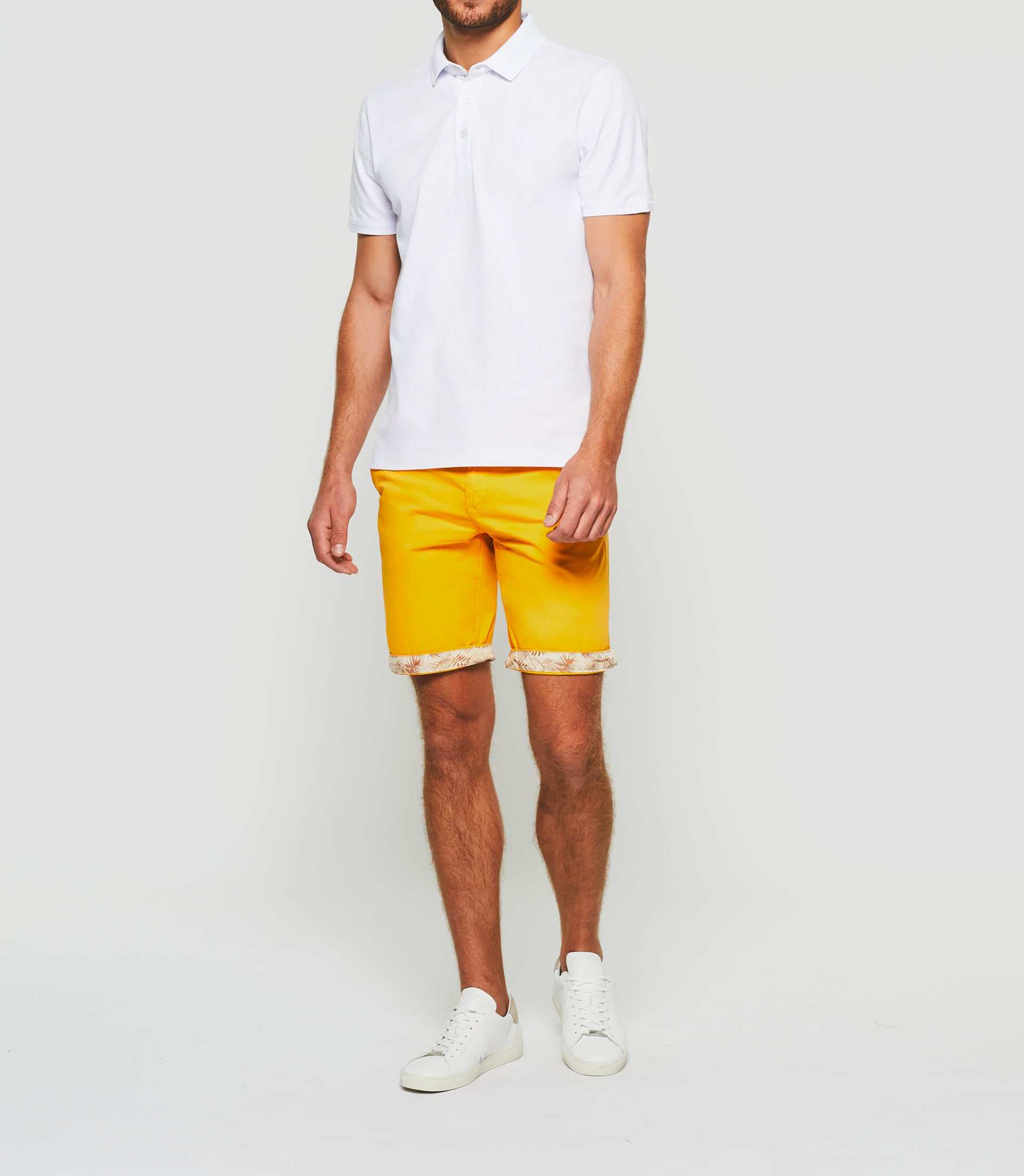 Gregor" short sleeve polo white