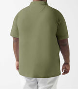 Plain khaki polo shirt GREGORBT