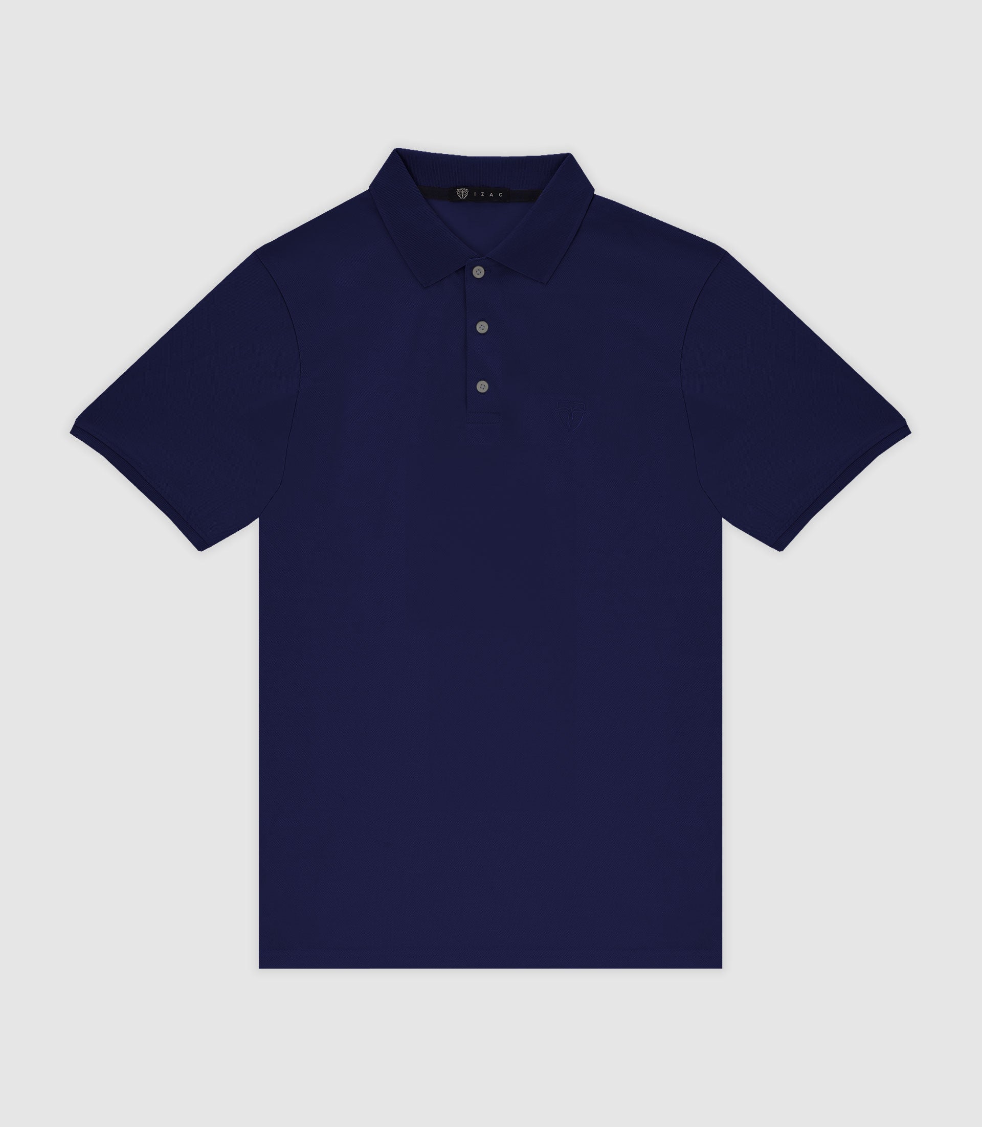 Marine stitched mesh polo shirt