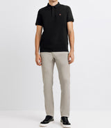 Polo Uni Black Short sleeves Gregory