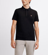 Polo Uni Black Short sleeves Gregory