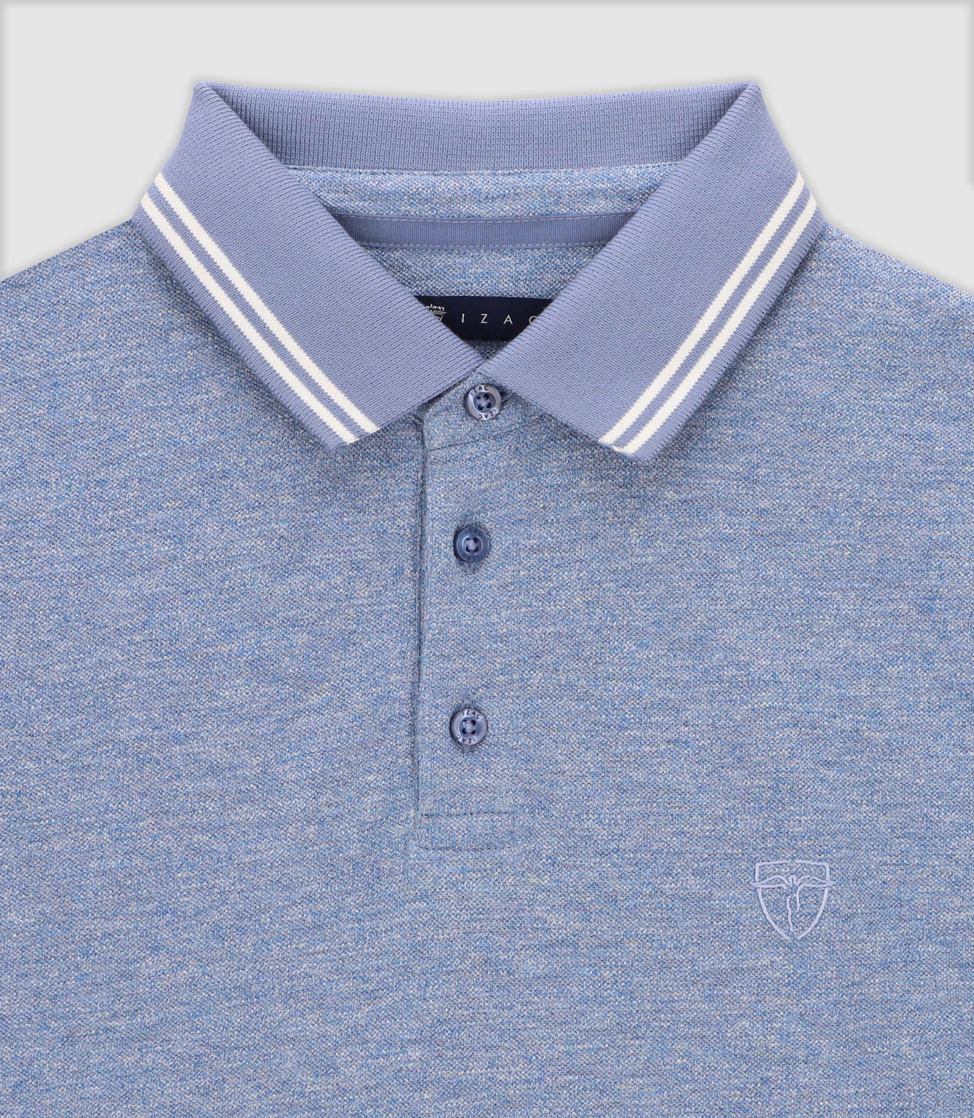 Polo with sky embroidery