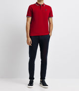 Red stitch polo shirt