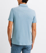 Polo shirt basic linen INDIGO-C