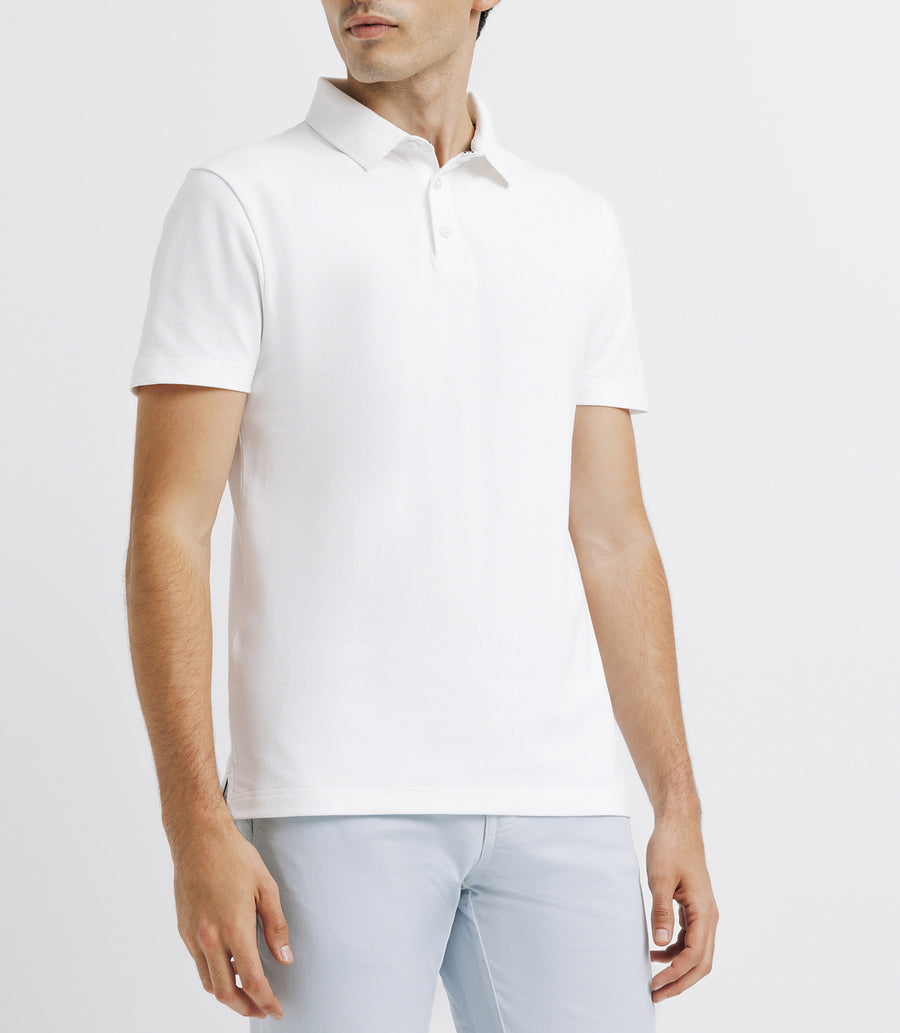 Polo mc pique basic WHITE