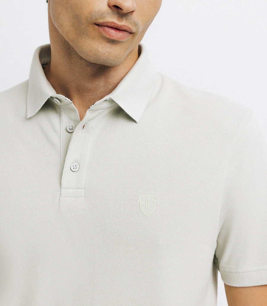 Polo shirt pique basic LIGHT-GREEN