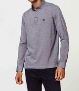 Grey jersey polo