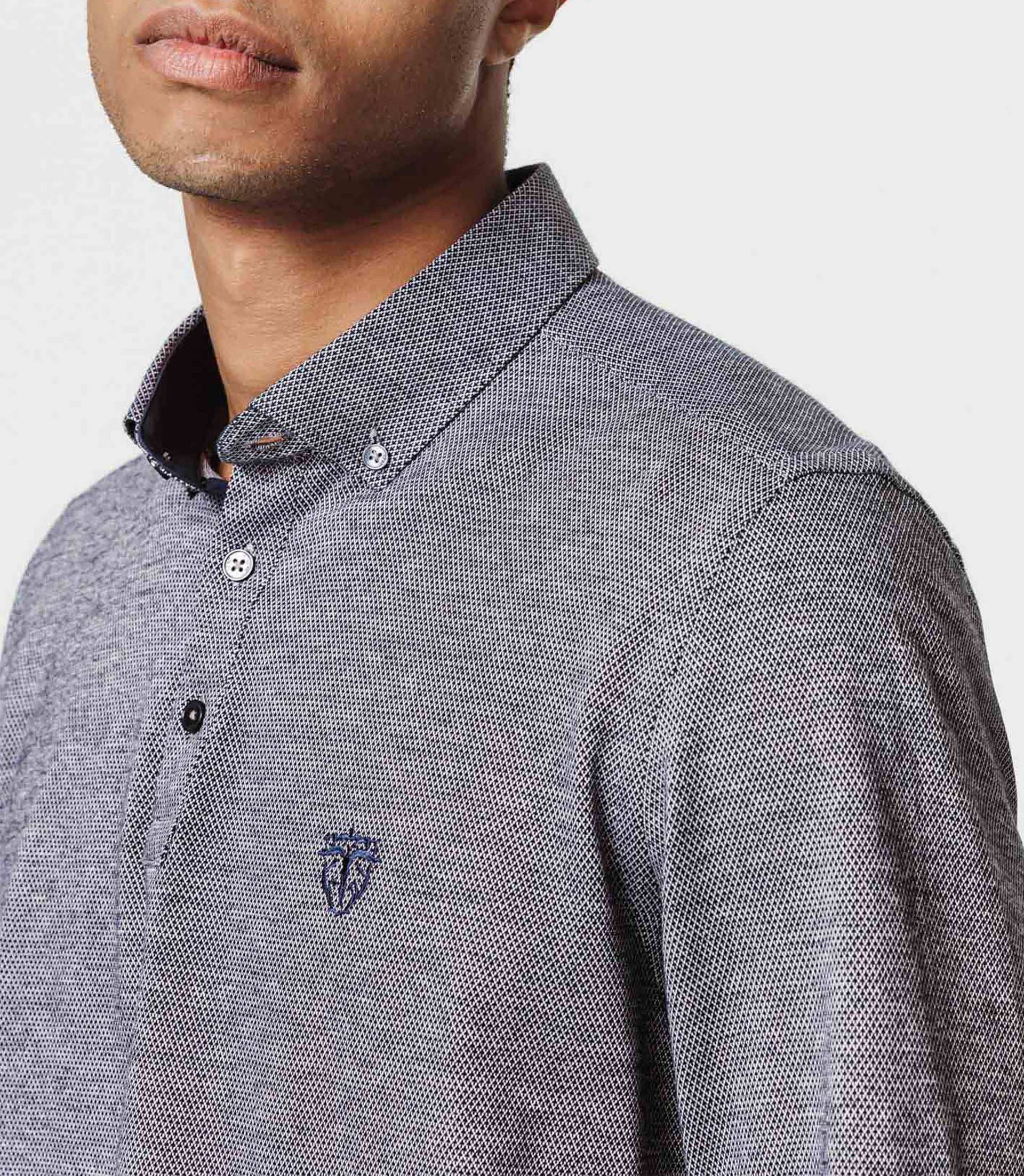 Polo jersey gris