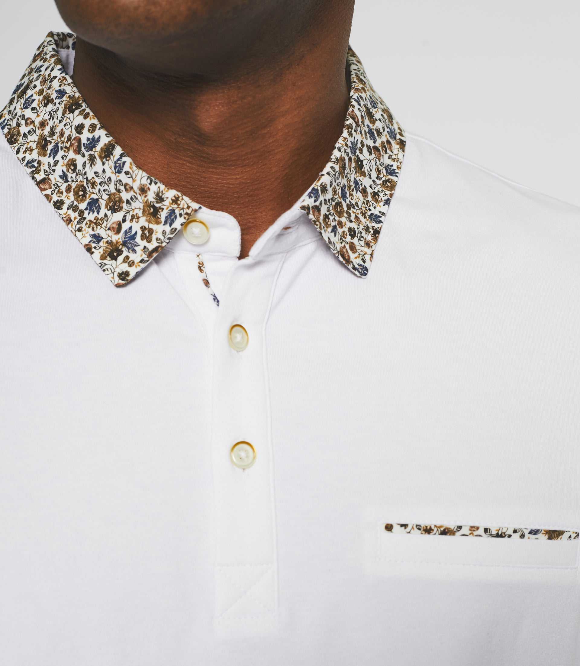 Short sleeve polo shirt white NARCISSE