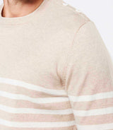 Striped sweater beige/ecru