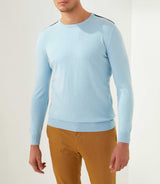 Flavi" sky round neck sweater