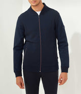 SWFabio" navy zip-up sweatshirt