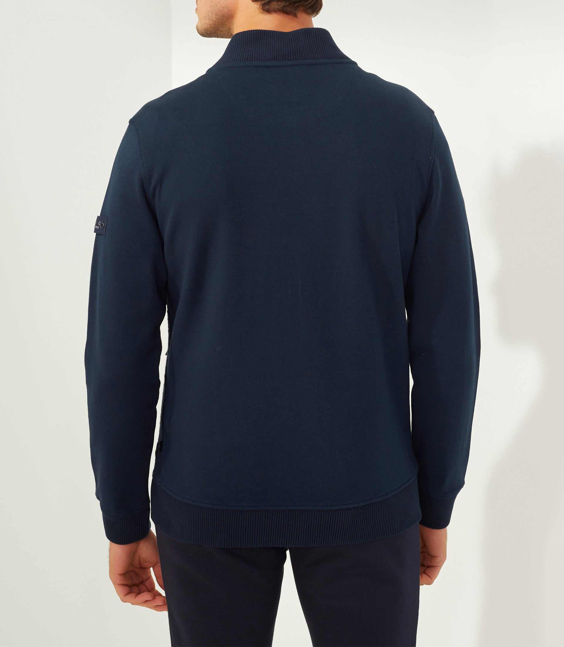 Sweatshirt mit Reißverschluss in Marine "SWFabio".