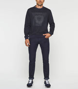 Swdenzel" navy casual sweater