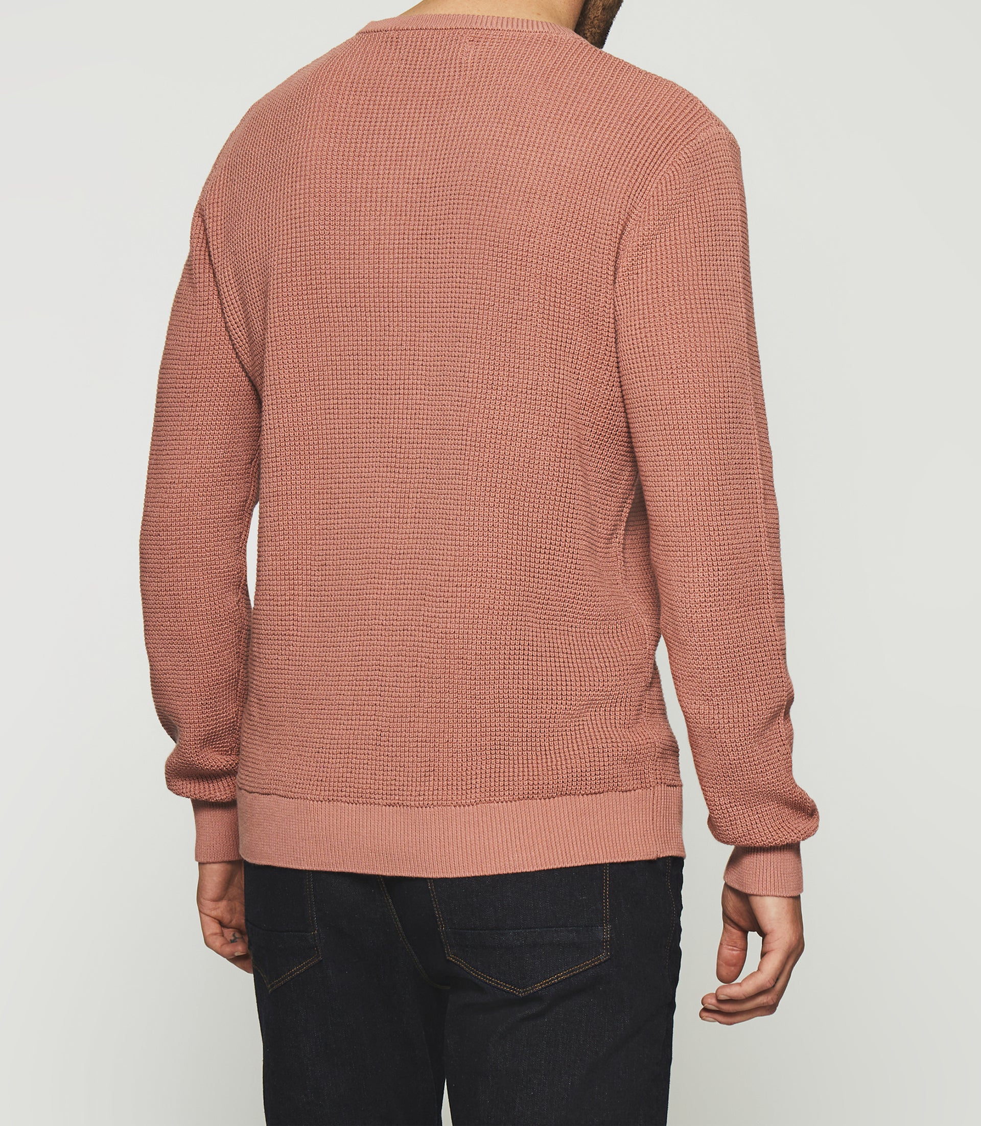 Pink cotton round neck sweater DJANGO