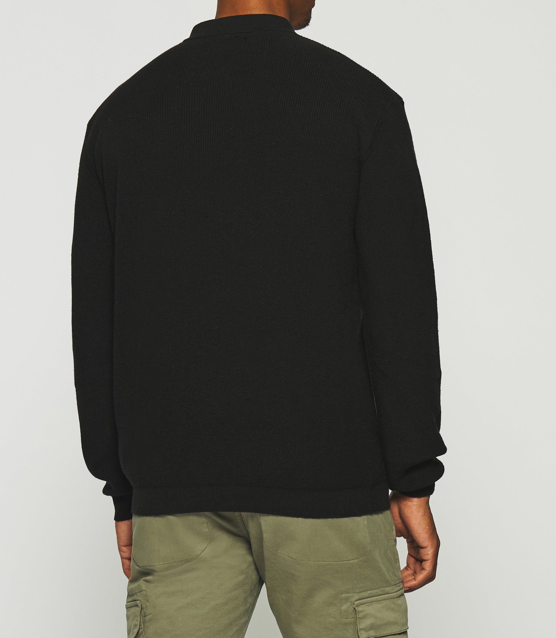 Black polo neck sweater DYLAN