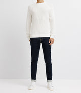 Ecru round neck sweater