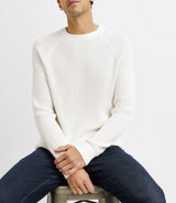 Ecru round neck sweater