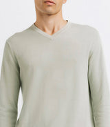 Pull col V vert clair - IZAC