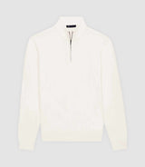 Pull col demi zip blanc - IZAC