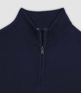 Pull col demi zip marine - IZAC