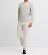 Gray round neck sweater