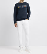 Sweatshirt with flags navy