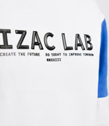 Pull sweat bicolore blanc et bleu - IZAC