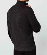 Pull col zippé anthracite