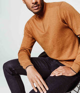 Ochre zip neck sweater