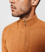 Ochre zip neck sweater