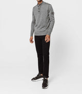 Medium grey zip neck sweater