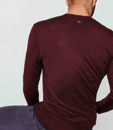 All-over burgundy sweater