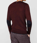 Pull col rond bordeaux - IZAC