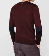 Round neck sweater burgundy